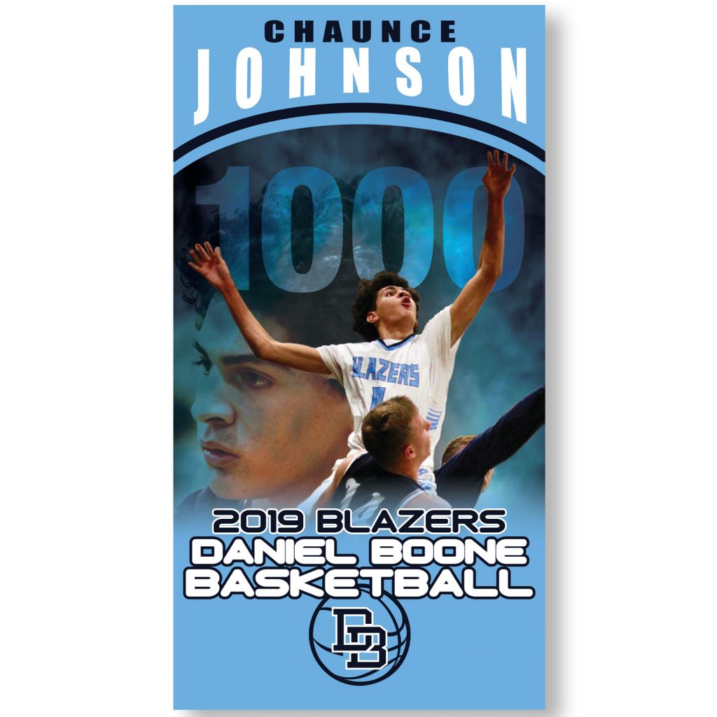 19x26 Daniel Boone Blazers Basketball banner design