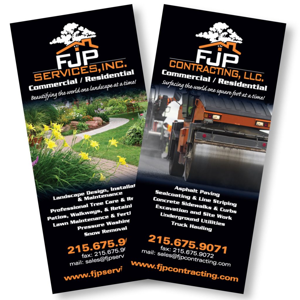 FJP Services rack card design