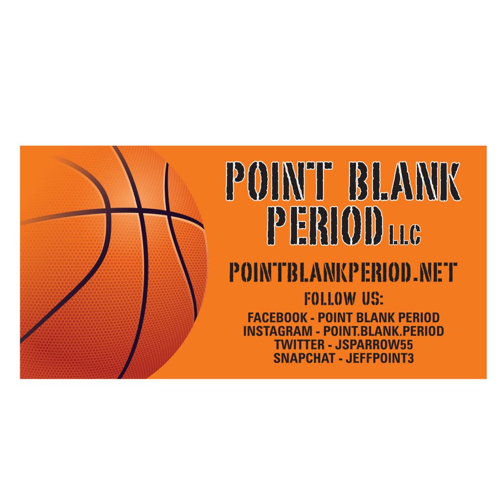 96x48 Point Blank Period banner design