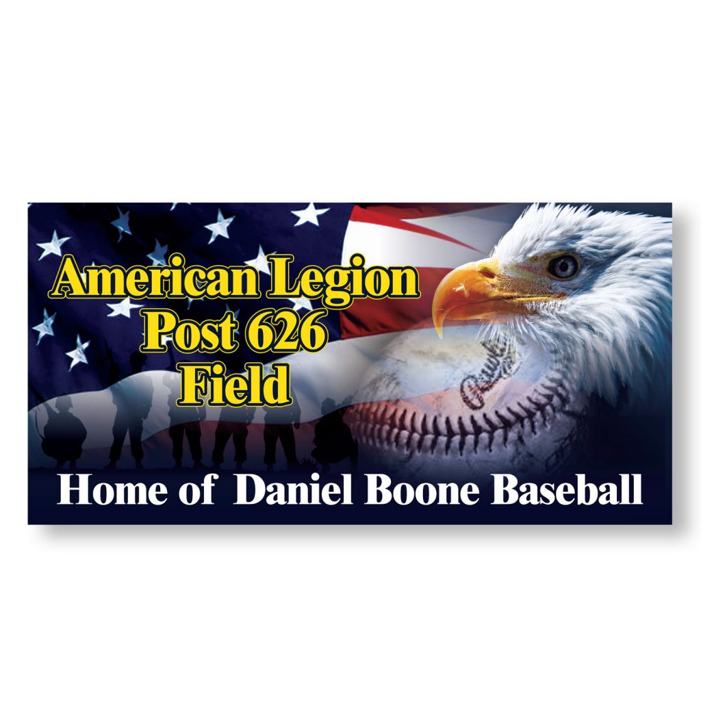 96x48 American Legion Post 626 banner design