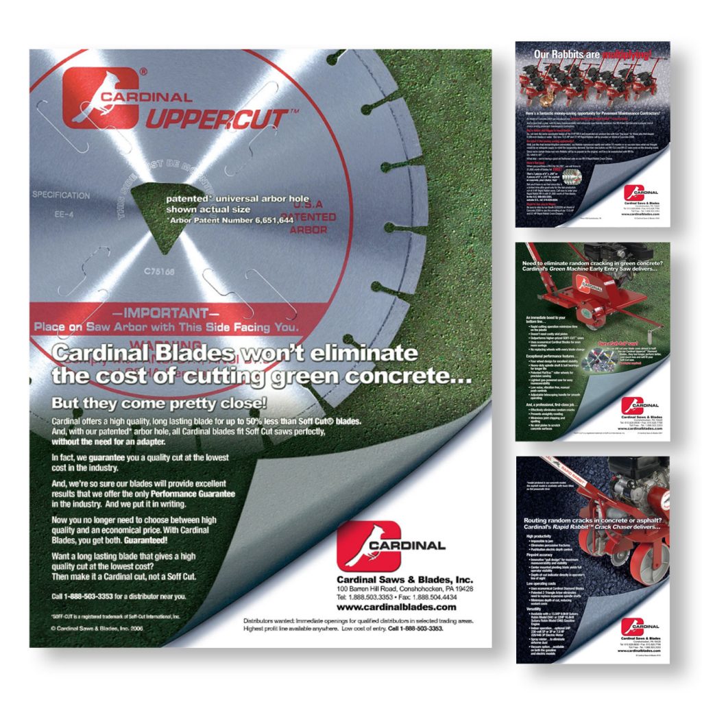 Cardinal Saws & Blades Inc product ad campaign design