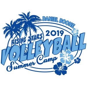 Daniel Boone Volleyball Summer Camp apparel logo design