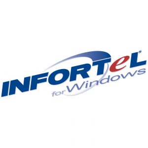 Infortel software product logo design
