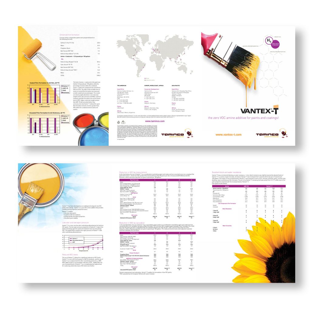 VantexT Trifold product brochure