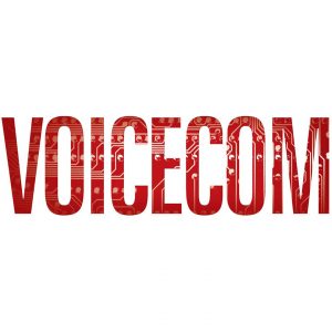 Voicecom Telecommunications logo design